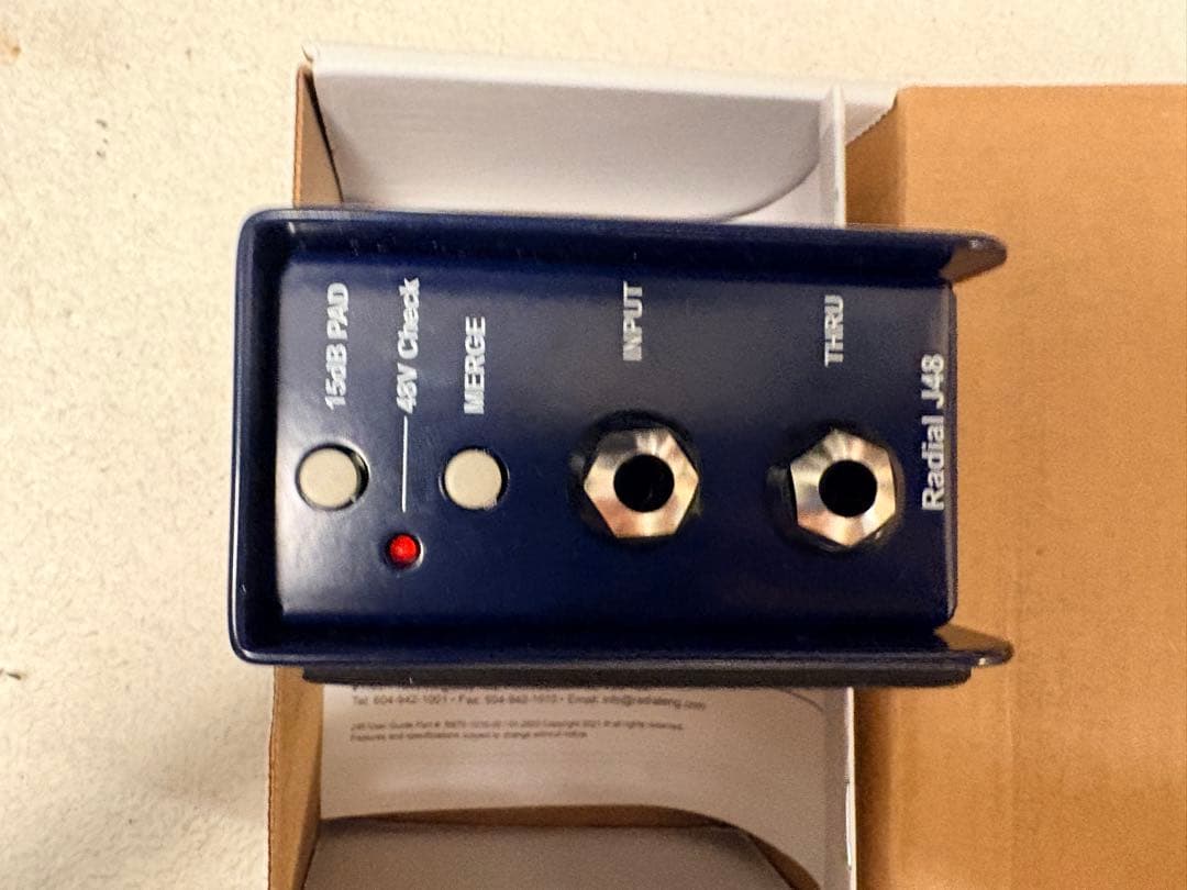 ベース Radial J48 DI box