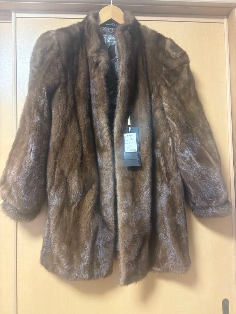 ブラウンミンクコート 未使用タグ付き
