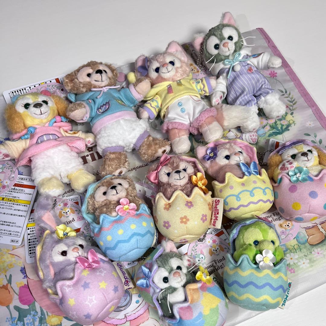 ディズニーシーカムファインドスプリングぬいぐるみバッジチャーム全種セット11点