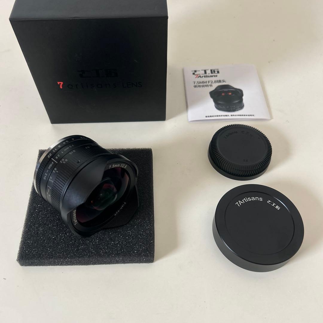 ☆美品☆ 七工匠 F2.8 7.5mm 魚眼 FX-mount レンズ