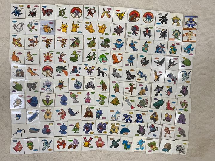 デコキャラシール ポケモンパンシール ポケモンシール 128枚プラスα