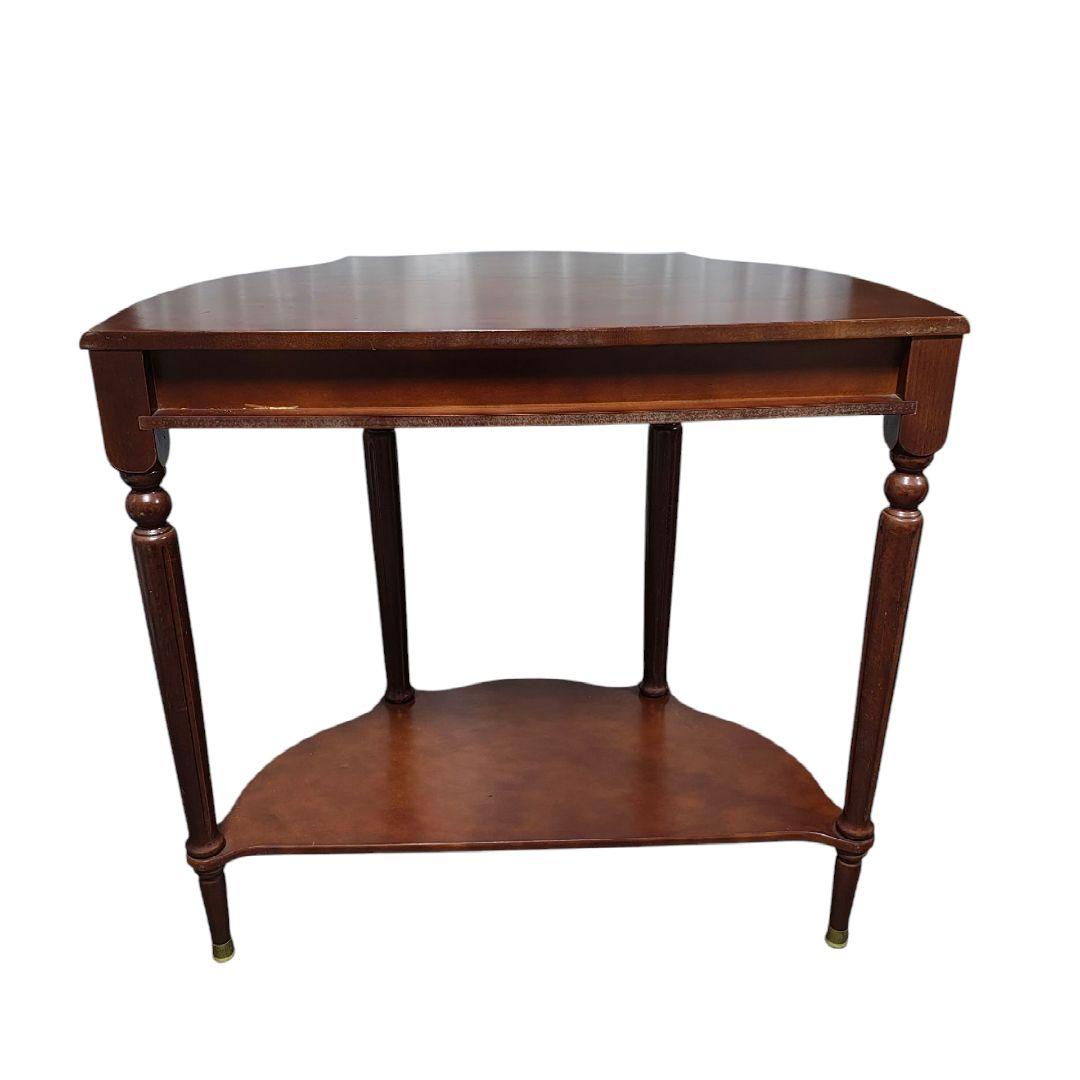 英国アンティーク コンソールテーブル/飾り台/花台/電話台 引き出し付き