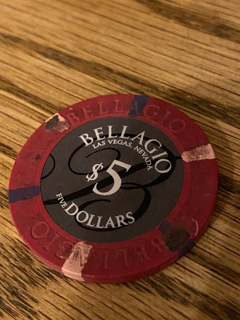 Bellagio $5 チップ　ベラージオ　カジノ　マニア　収集家　コレクター