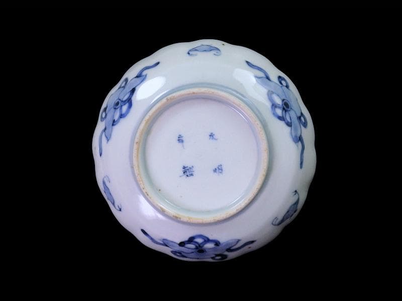 古伊万里　色絵　鳳凰に牡丹の図　４寸皿　５客　C381AS-CZc