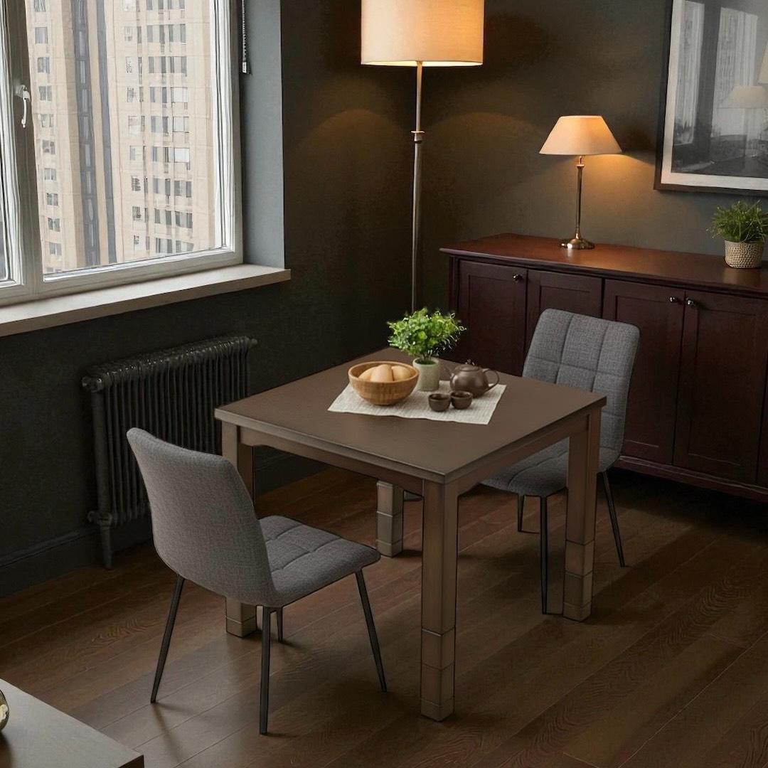 【新品】モダン　ダイニングこたつテーブル　高さ6段階調節　オールシーズン