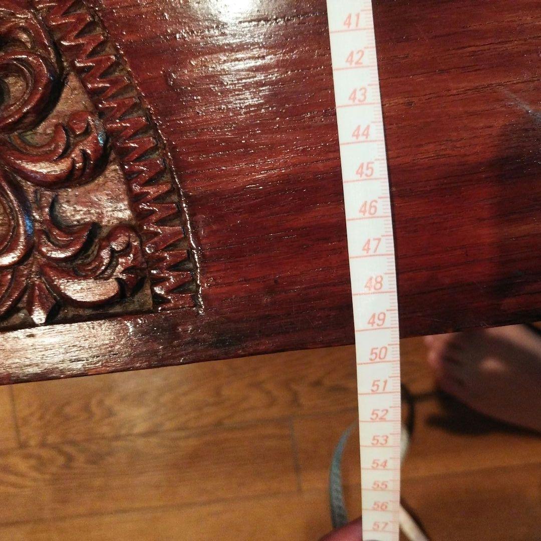 アンティーク家具　彫刻　机