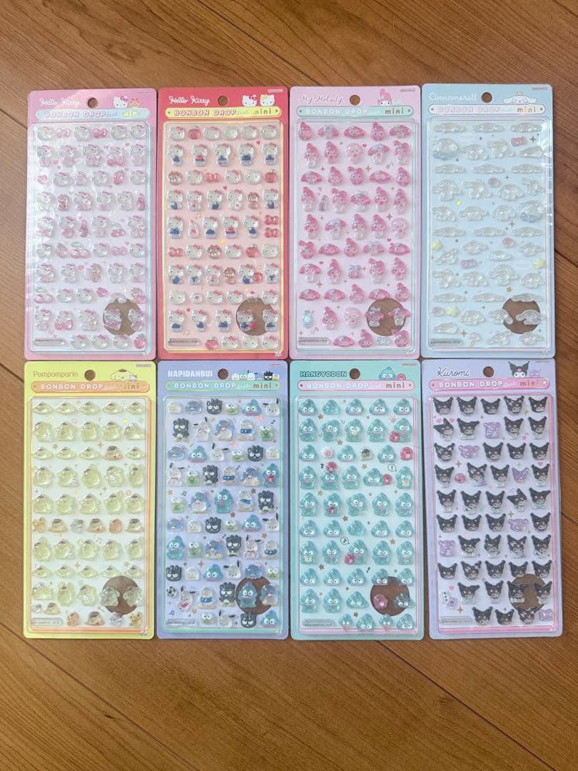 【正規品】サンリオ ボンボンドロップシールミニ コンプリートセット