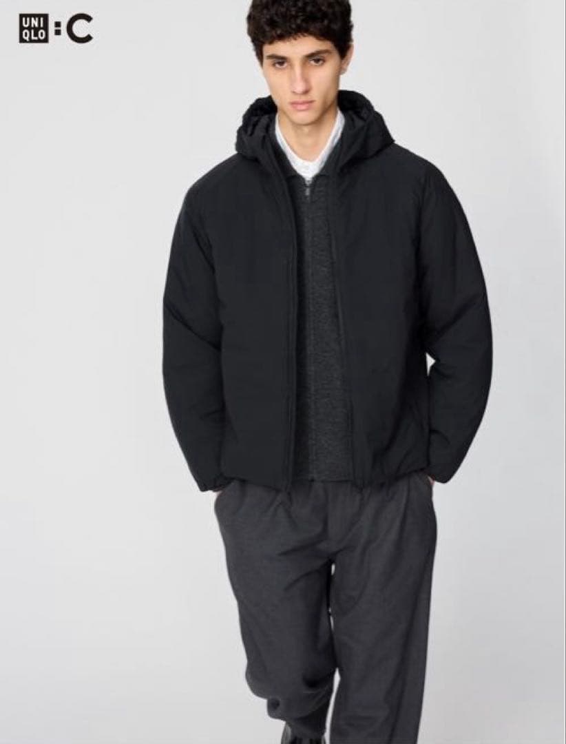 ユニクロC パフテックパーカ ブラック XXL UNIQLO C