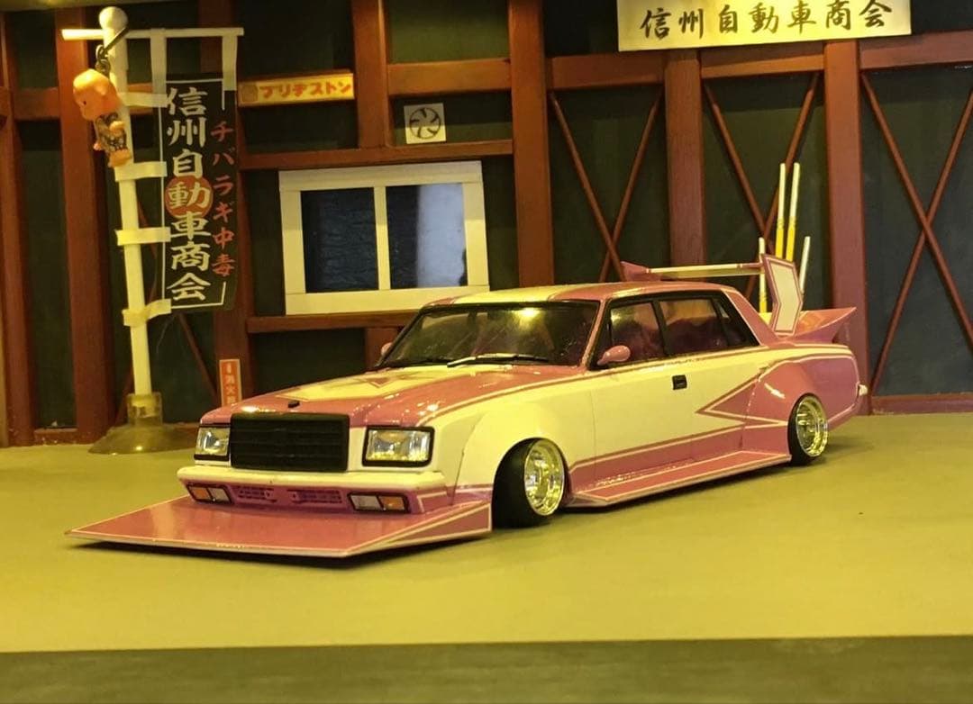 1/24センチュリー 完成品 街道レーサー チバラギ 族車 旧車 グラチャン