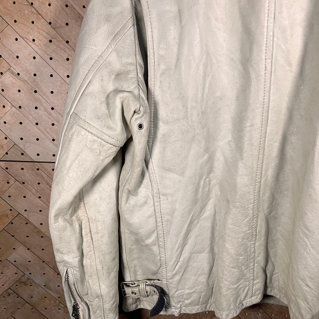 Schott ショット シングルライダース M 牛革 黒ライン 気合いの本格派！