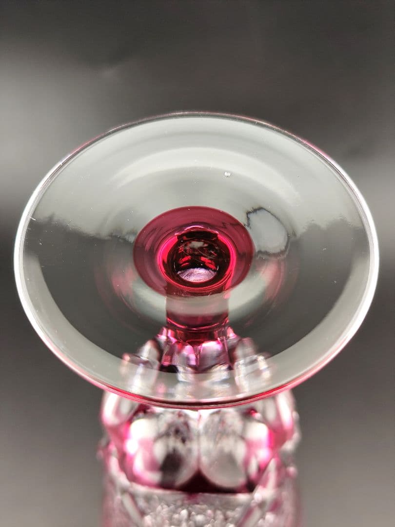 ☆超希少品☆江戸切子 木村泰典 ワイングラス 脚付杯（切子 江戸切子 薩摩切子）