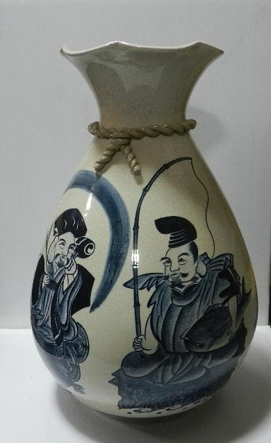 九谷焼　大きな陶器花瓶　壺