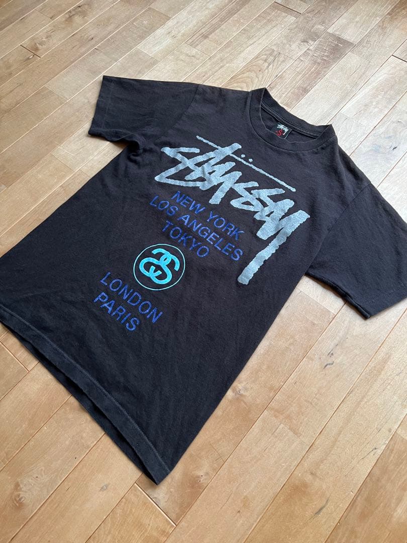 00's STUSSY ステューシー WORLD TOUR Tシャツ S