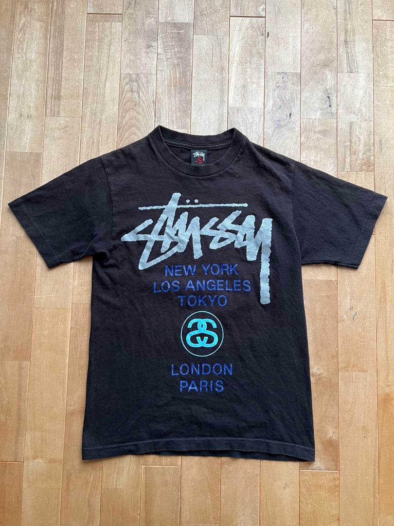 00's STUSSY ステューシー WORLD TOUR Tシャツ S