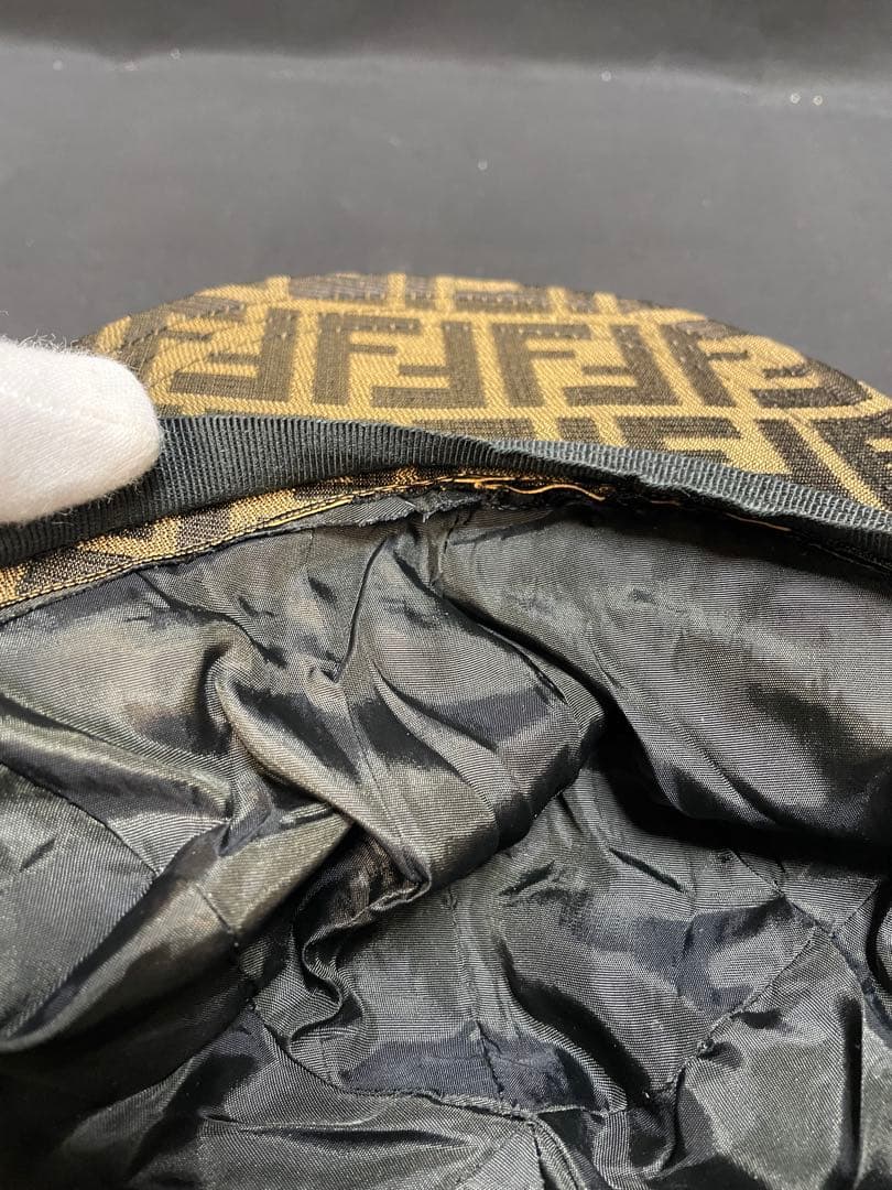 FENDI ズッカ柄　ロゴパターン キャップ　1401