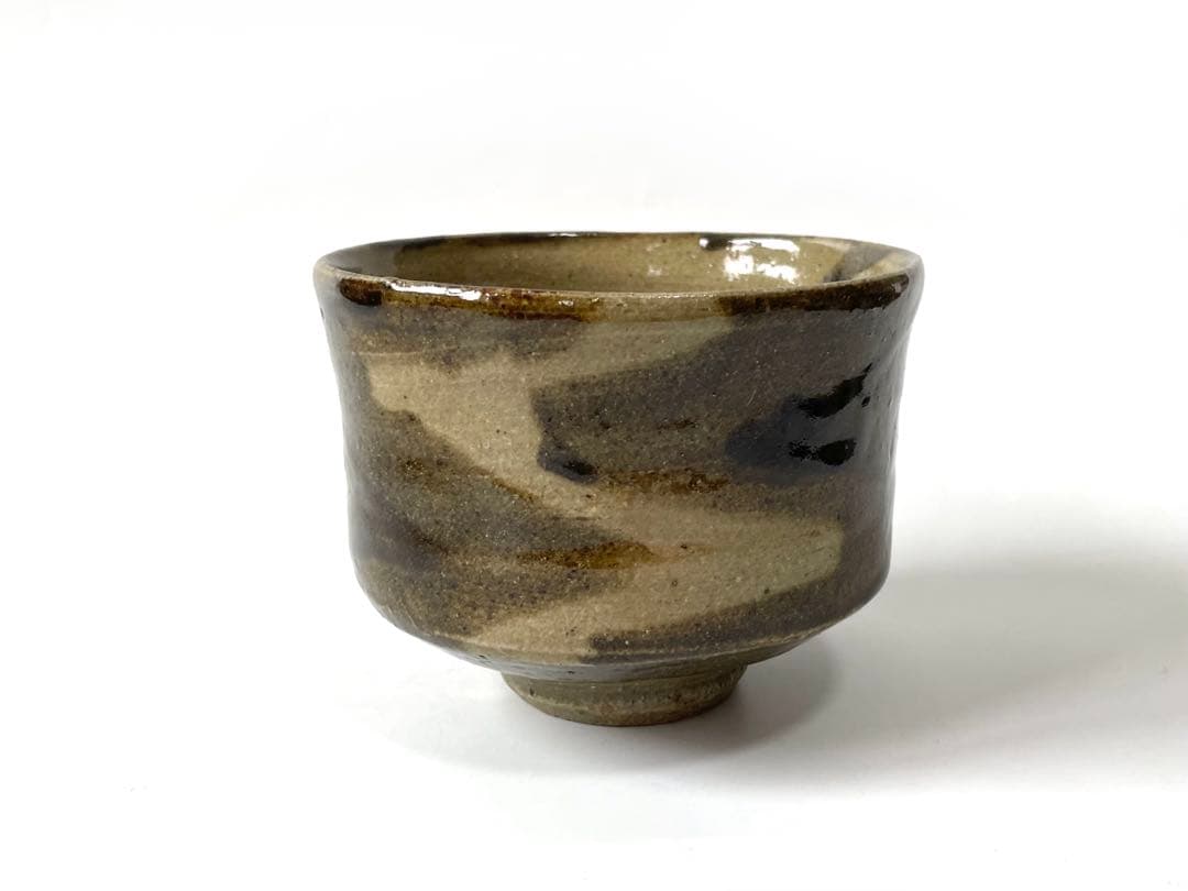 陶芸家　人間国宝　濱田庄司　浜田庄司　？　茶碗　鉄絵　稲妻