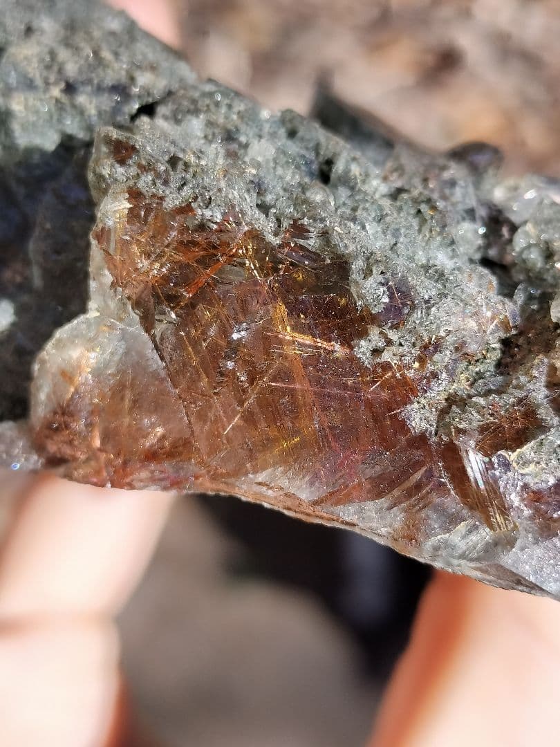 【激渋ルチル】マニハール産ルチルクォーツ原石