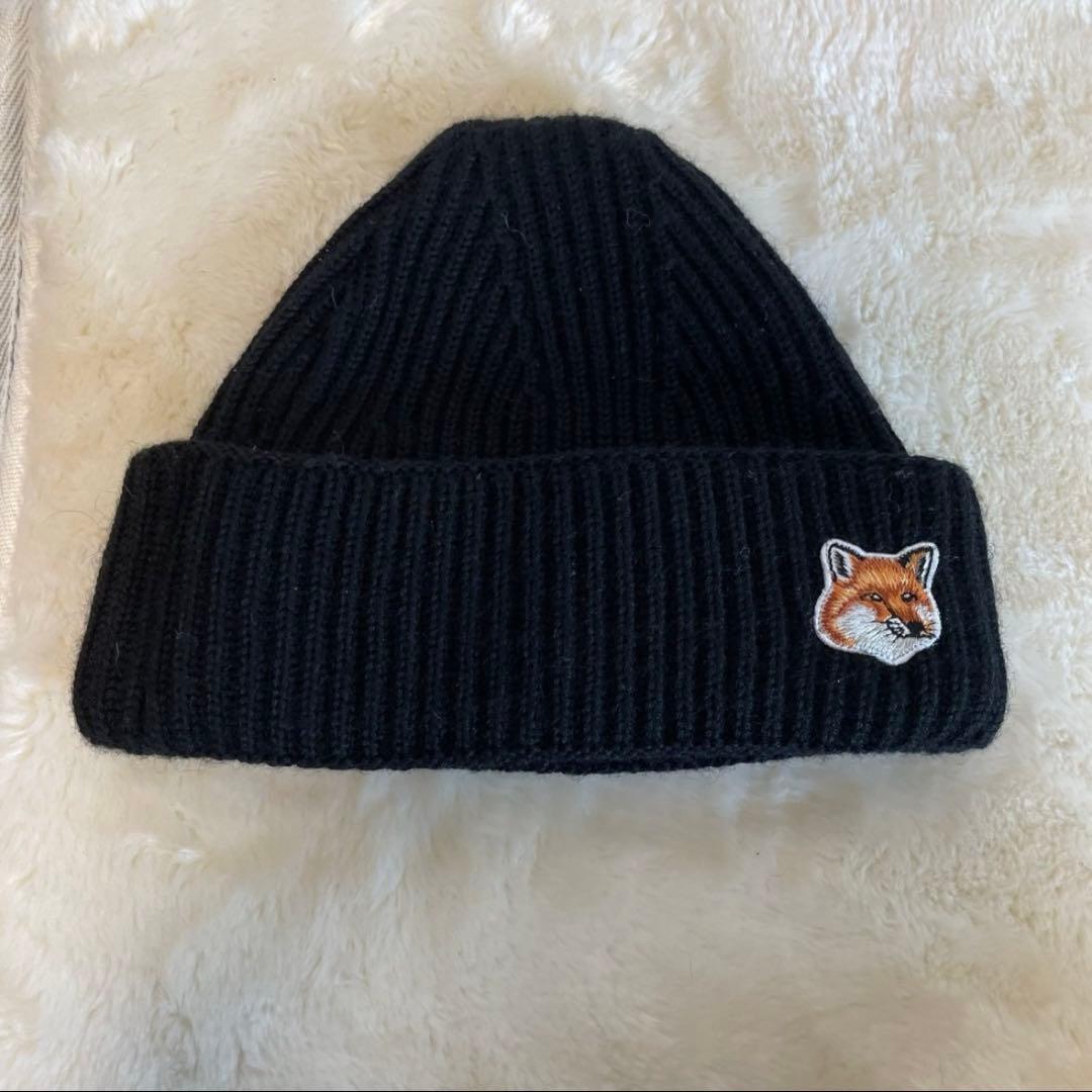 MAISON KITSUNÉ ブラックフォックスヘッドビーニー