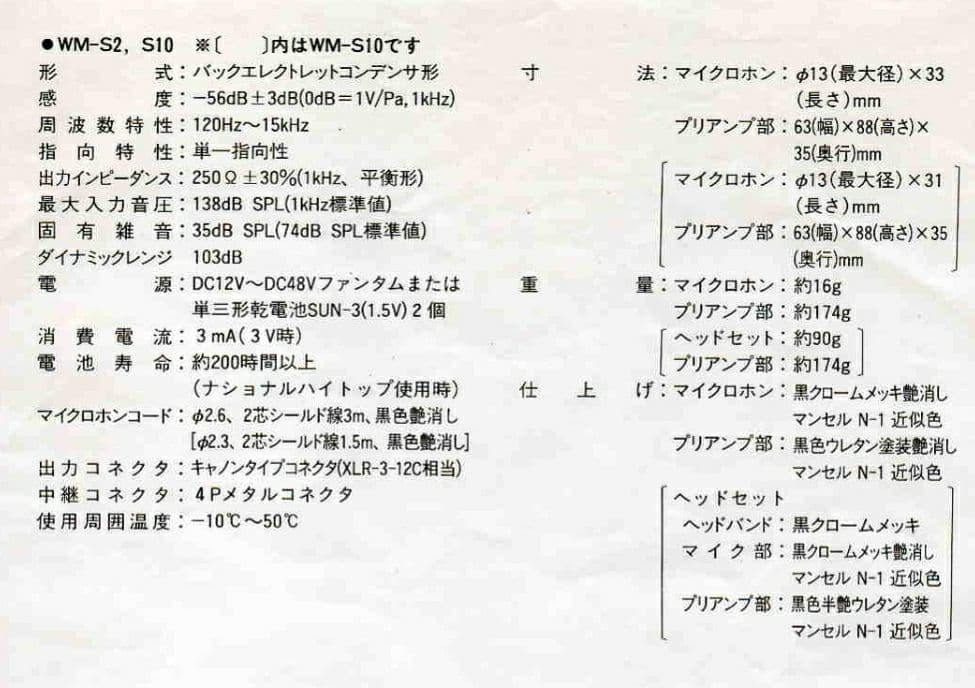 配信機器・PA機器・レコーディング機器 WM-S2