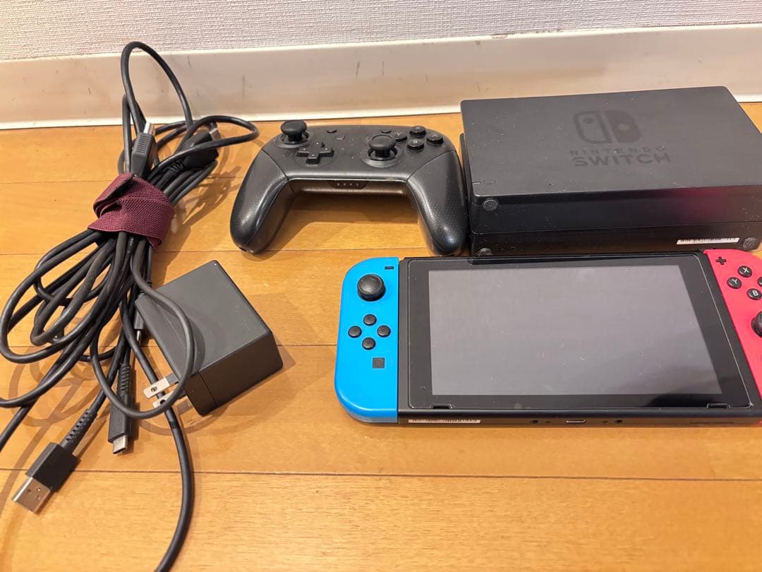 Nintendo Switch 本体 青/赤 ＋プロコントローラー　箱無し