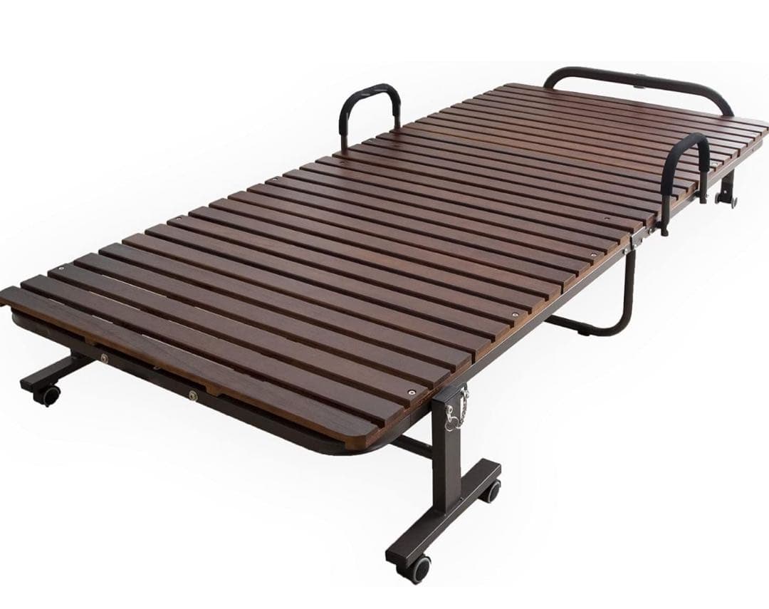 【送料込】折りたたみ桐スノコベッド BD30-77