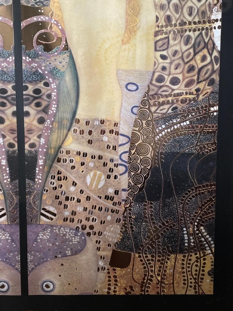 KLIMT クリムト 水蛇 大型 額装品 ポスター