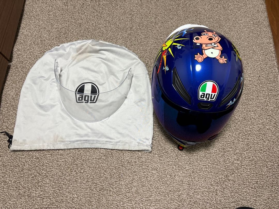 ヘルメット K1 WHITE ZOO CYAN (ホワイト ズー シアン) M