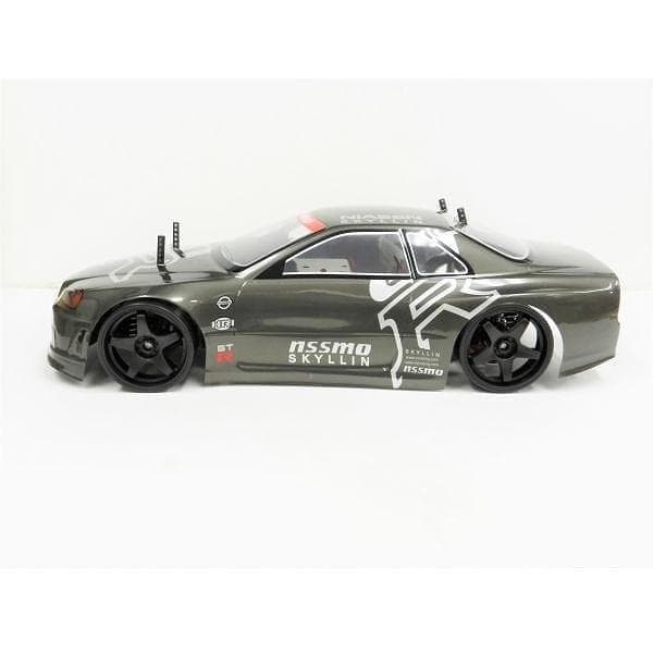 ターボ機能付 1/10 ドリフトラジコン GR002 ガンメタ スペアボディー付