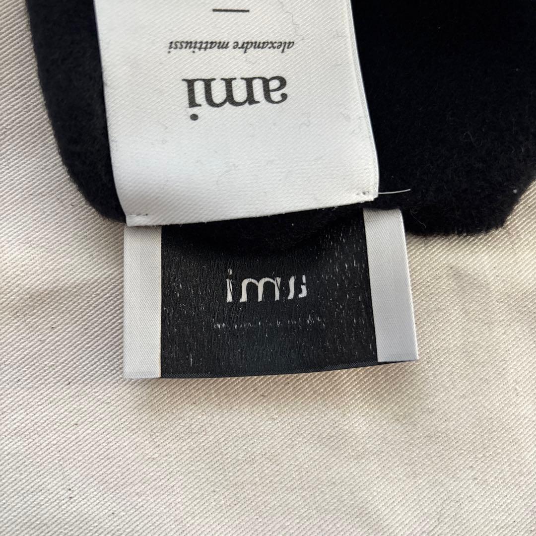 【即購入可】AMI PARIS アミパリ マフラー 黒 新品未使用