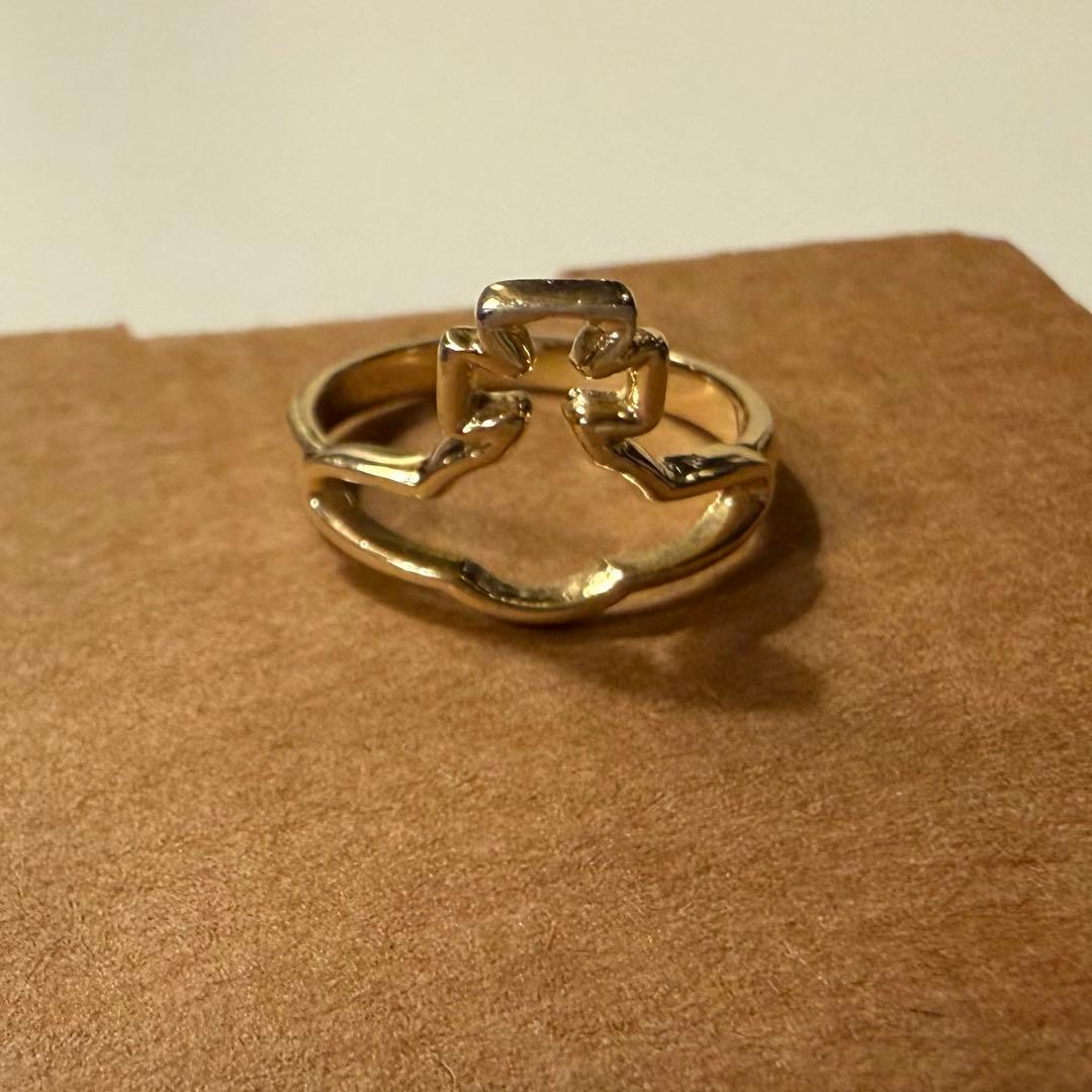 ヴィヴィアンウエストウッド　オーブ　シルエットリング　ゴールド　XSサイズ9号