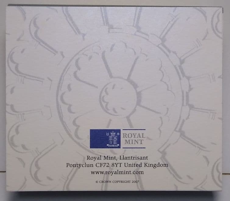 2007 ダイヤモンドウエディング プルーフ 5ポンド銀貨 ②