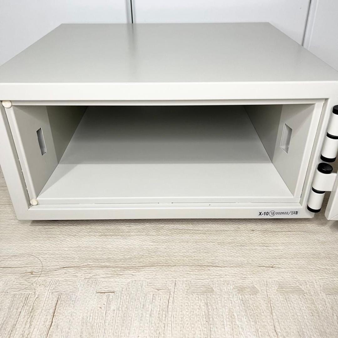 【美品】日本アイエスケイ 耐火金庫 CPX-A4 A4ファイル収納　アイボリー