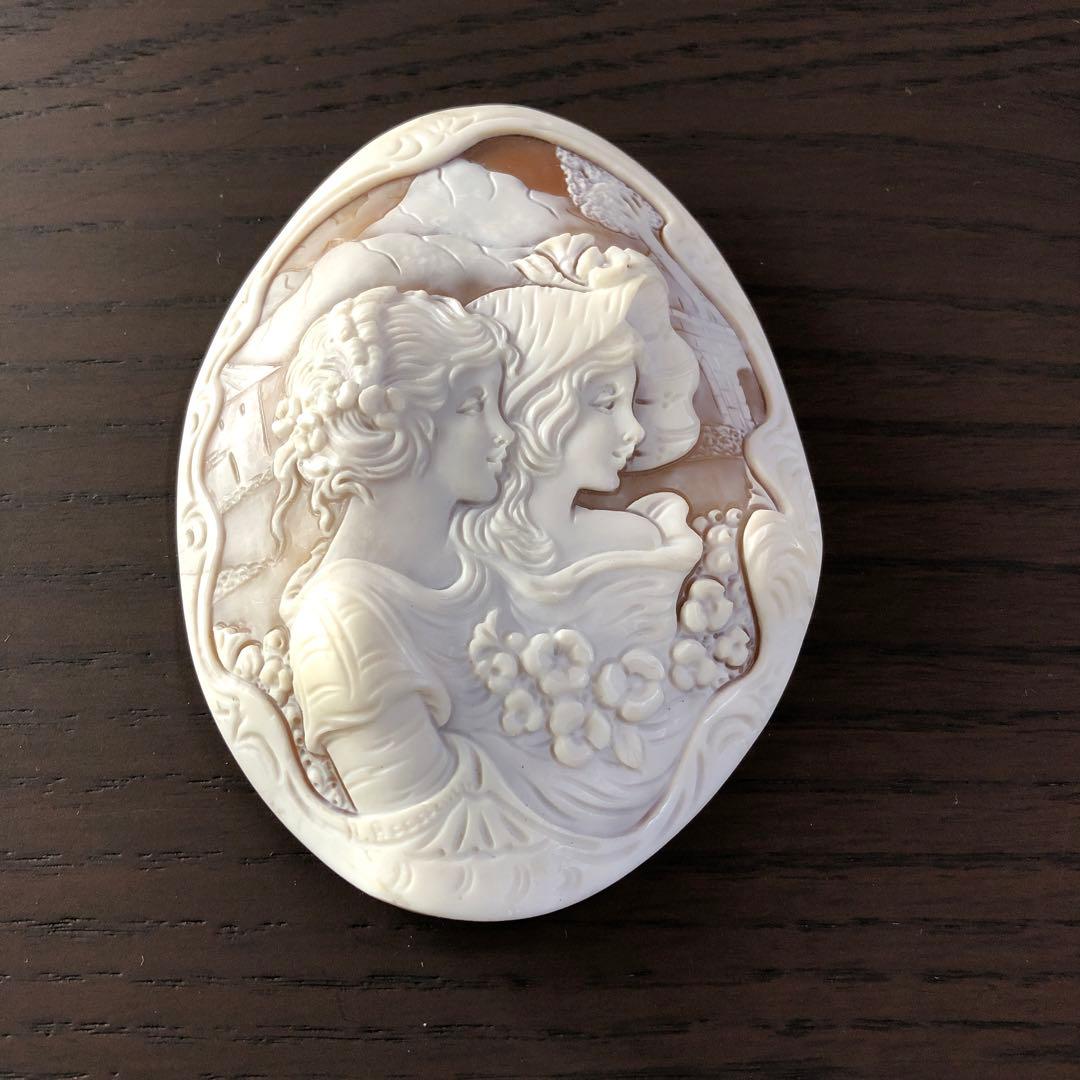 カメオルースブローチ　アンティーク