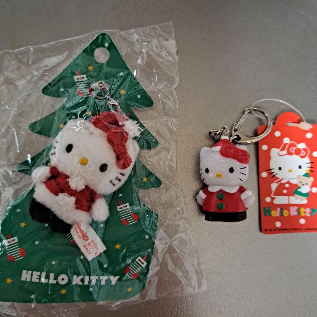 ハローキティ　サンタマスコット&ぬいぐるみセット