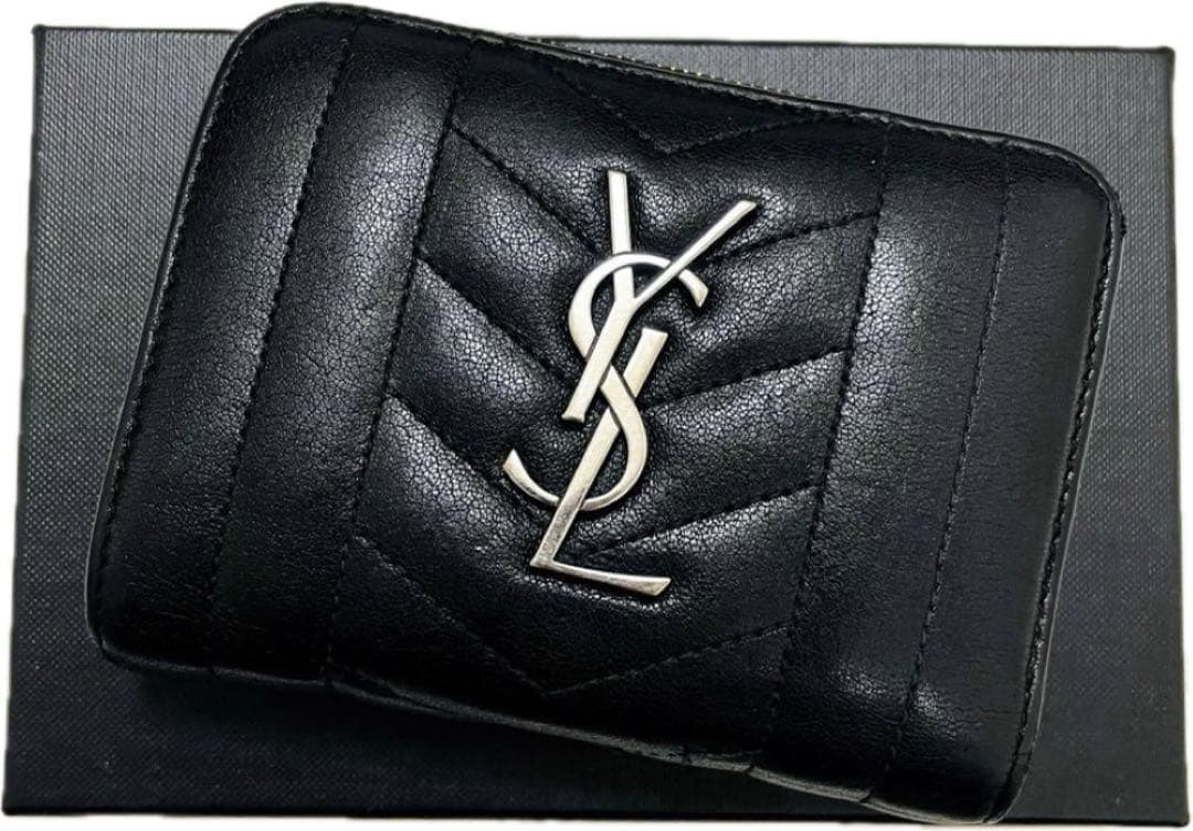 SAINT LAURENT 二つ折り財布 ブラック
