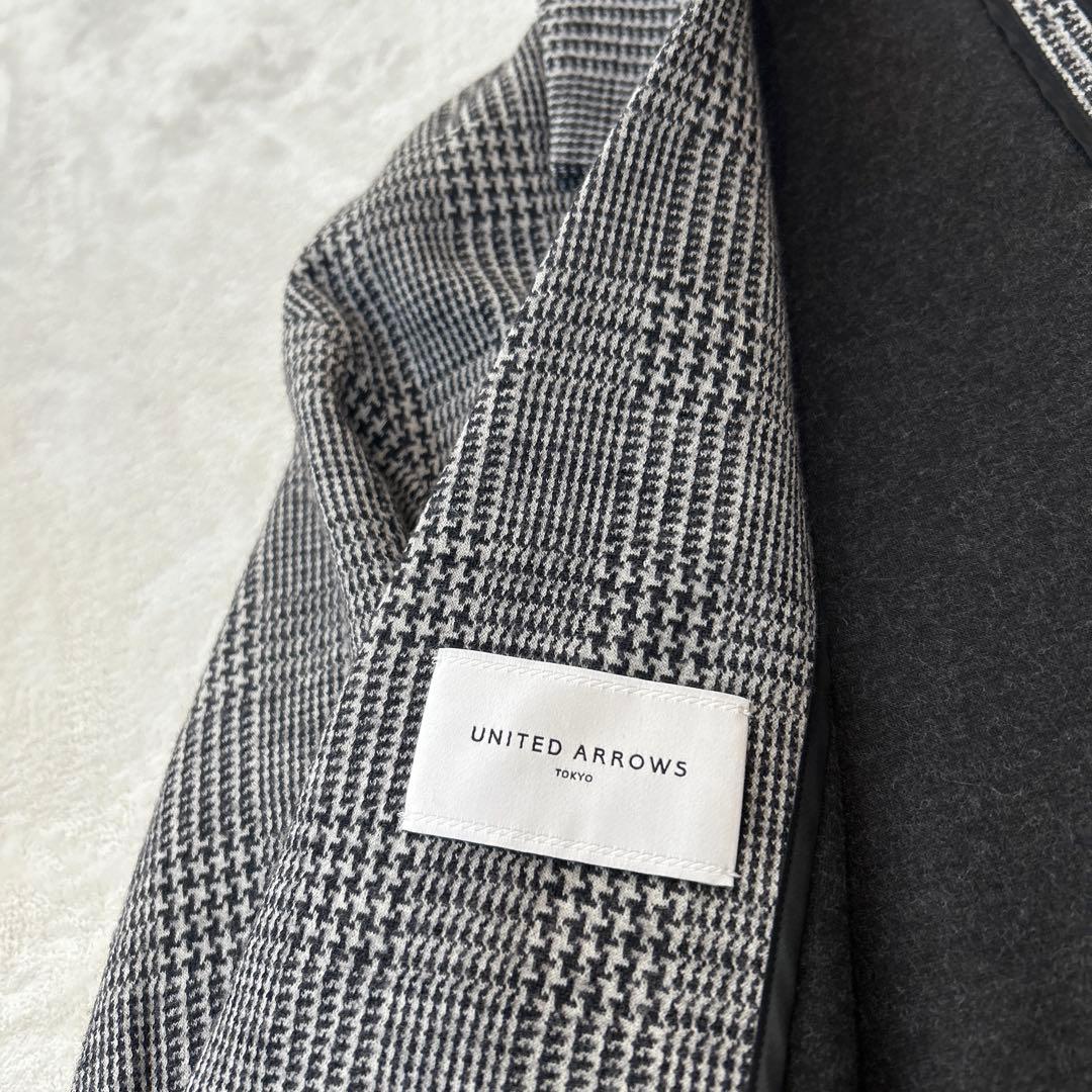 UNITED ARROWS チェスターコート グレンチェック Sサイズ