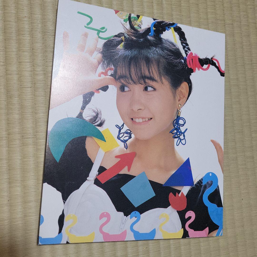 ゆうゆ光線 ゆうゆ 岩井由紀子 おニャン子クラブ うしろゆびさされ組 木製パネル