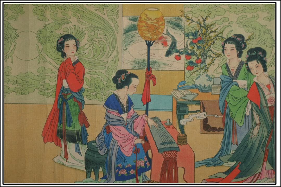 骨董市仕入れ明時代の掛軸　激安骨董品　肉筆博物館保管品 BD357A11-6