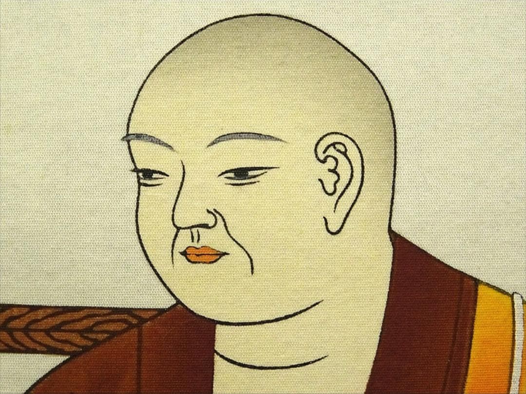 掛軸 霊秀『四国八十八ヶ所巡礼満願御朱印』絹本 無地箱付 掛け軸 a071716