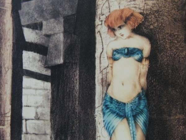 ルイ・イカール限定版・アールデコ/サロメ、希少な額装用画集より、新品高級額装付