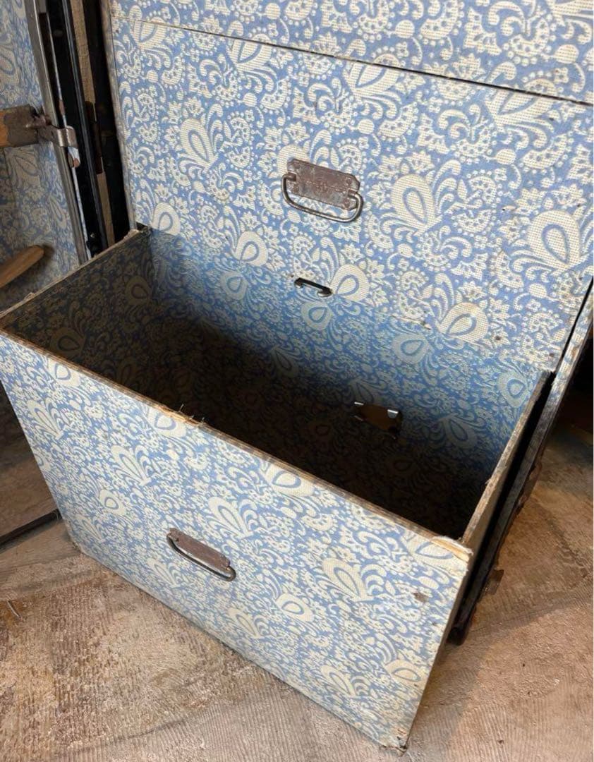 アンティークトランク　ヴィンテージ　ワードローブ　船舶トランク　HARTMANN