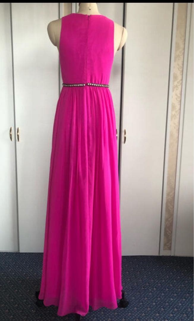 Aスリットラインロングドレス演奏会ステージ誕生二次会パティーキャバ嬢ナイトクラブ