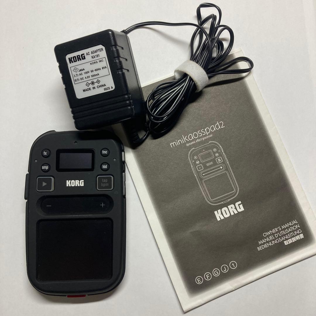 KORG mini kaoss pad 2S 本体とACアダプター　美品