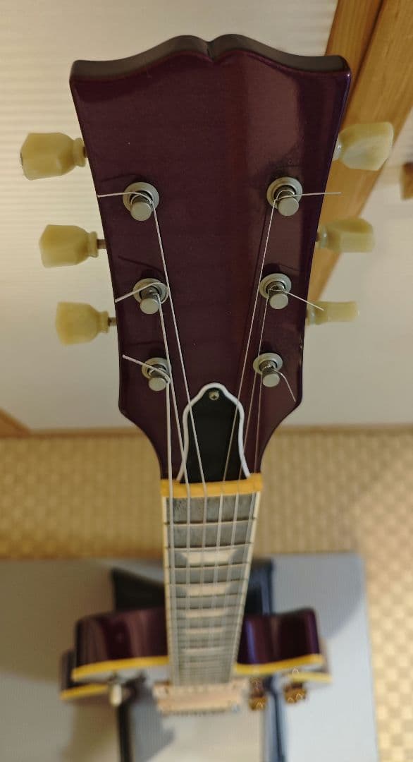 レスポールスタイル オリジナル エレキギター パープル