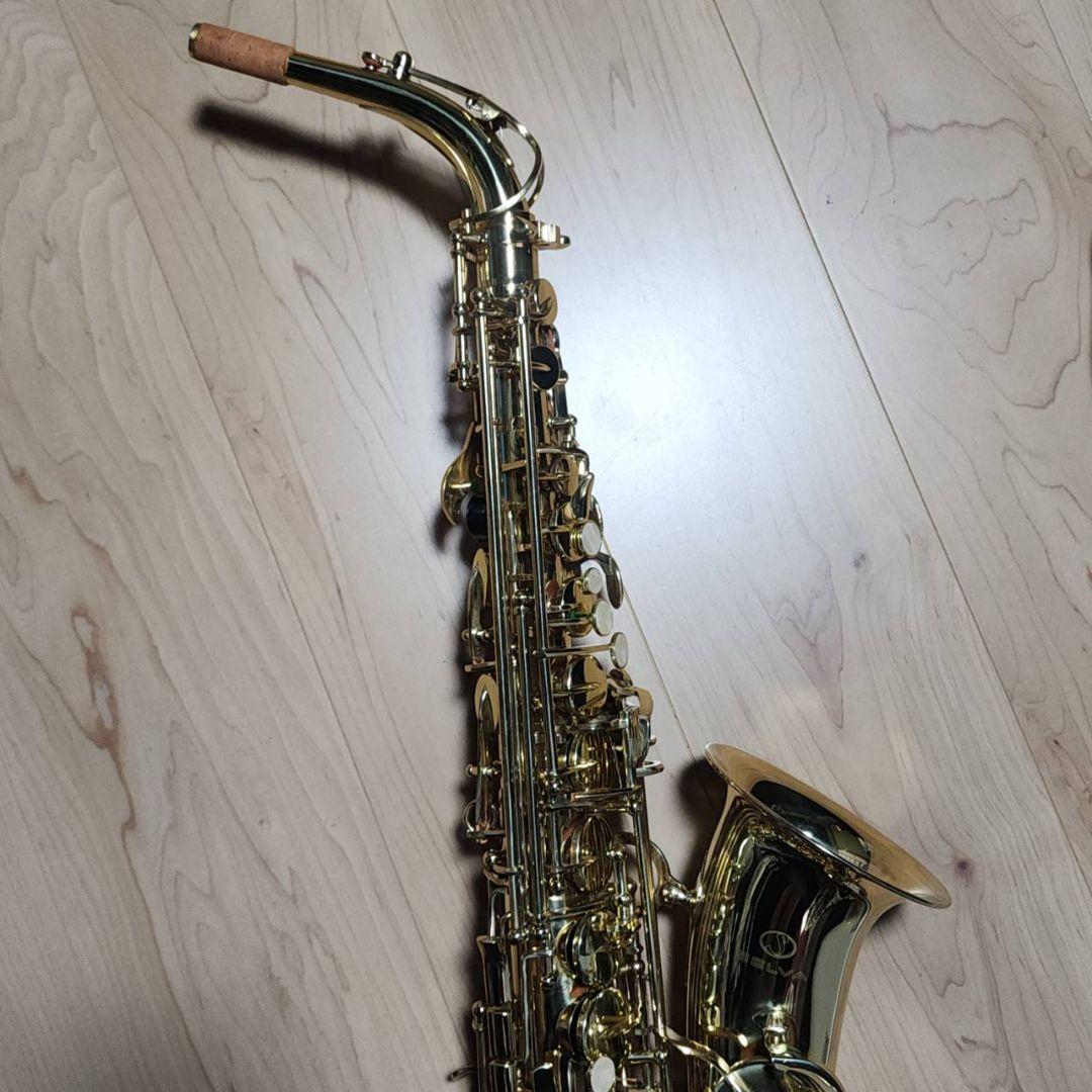 美品 テナーサックス SELVA 管楽器 ケース付 彫刻 セット アルトサックス