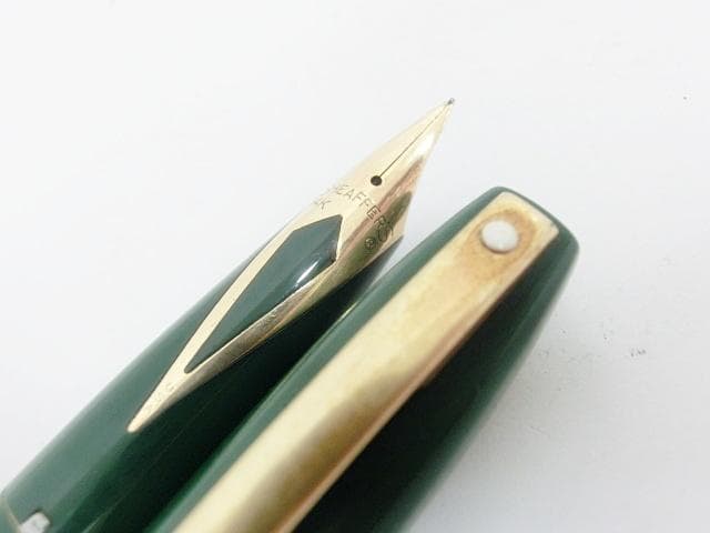 シェーファー グリーン 14K刻印 文房具 万年筆