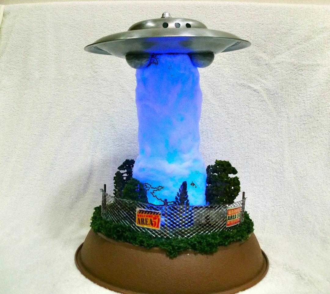 エリア５１ジオラマシリーズ金属製UFOフィギュア コードレスタイプ