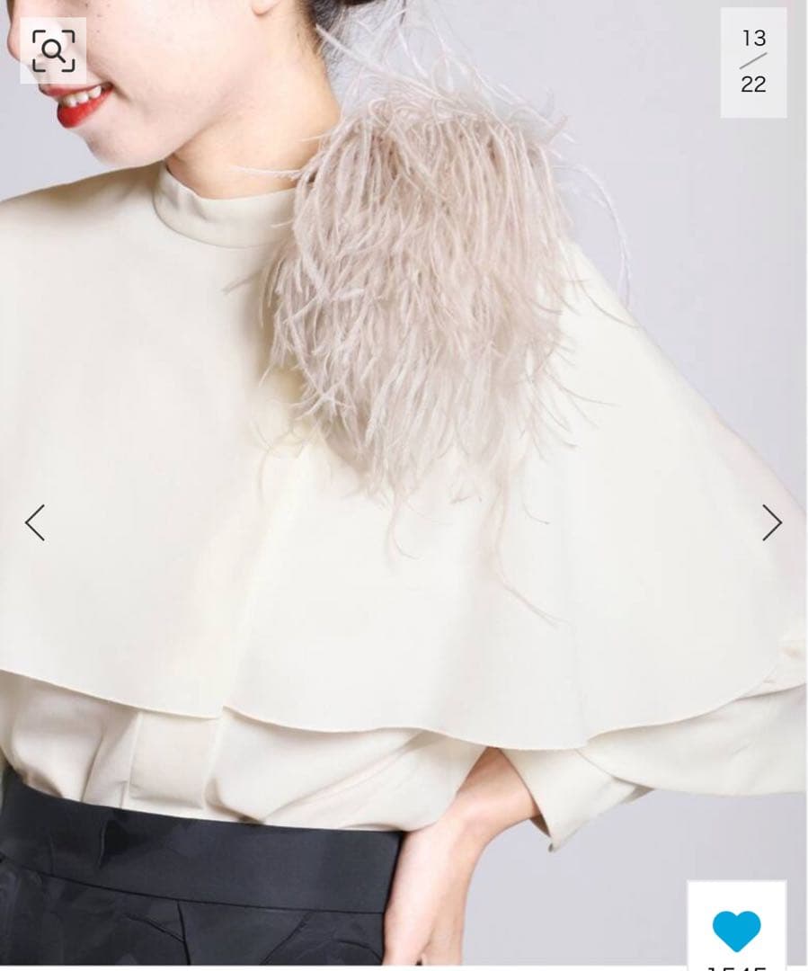 新品♡ふわふわ♡VERMEIL par iena オーストリッチコサージュ