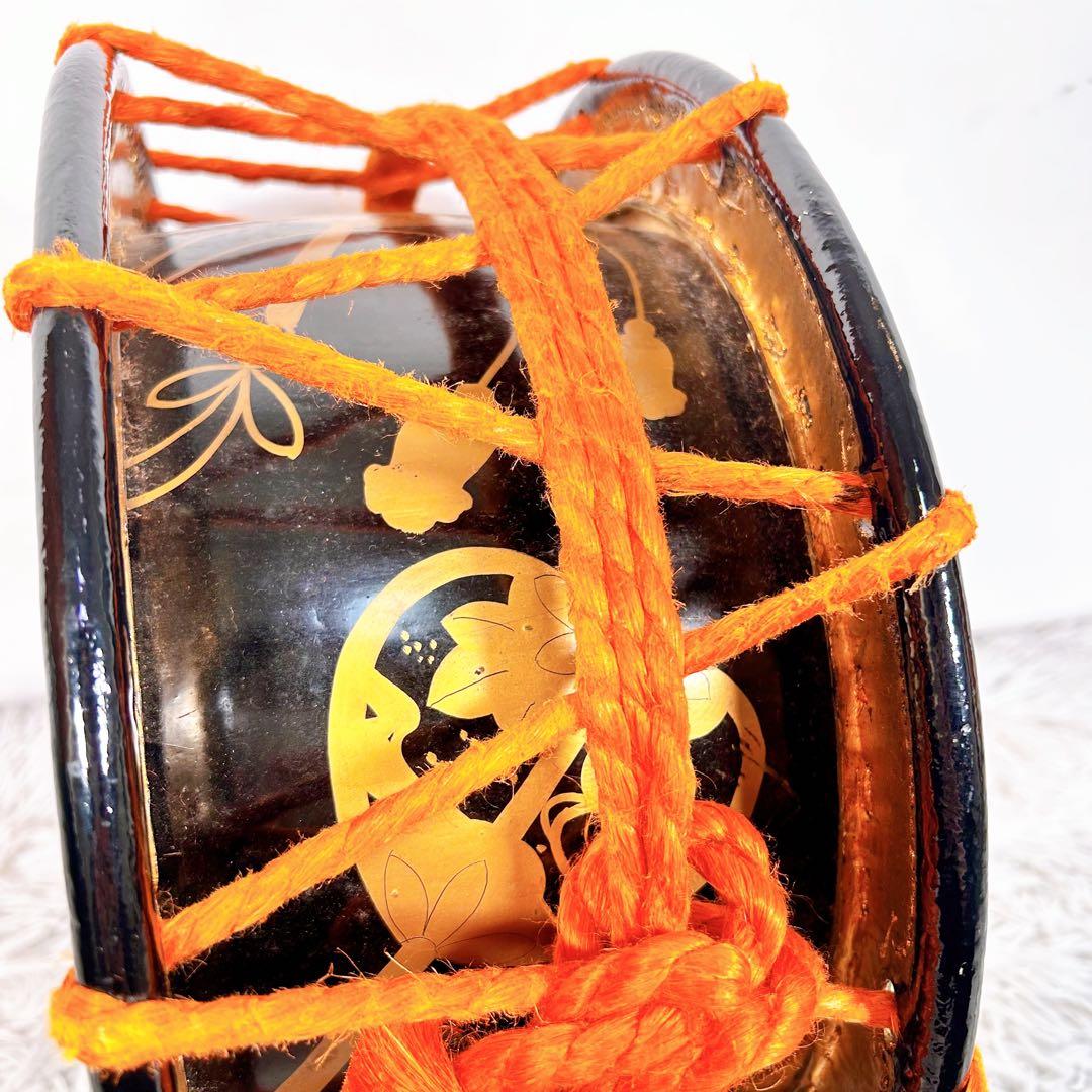 【希少】太鼓　締太鼓　和楽器　バチ　ケース　和太鼓　3点セット