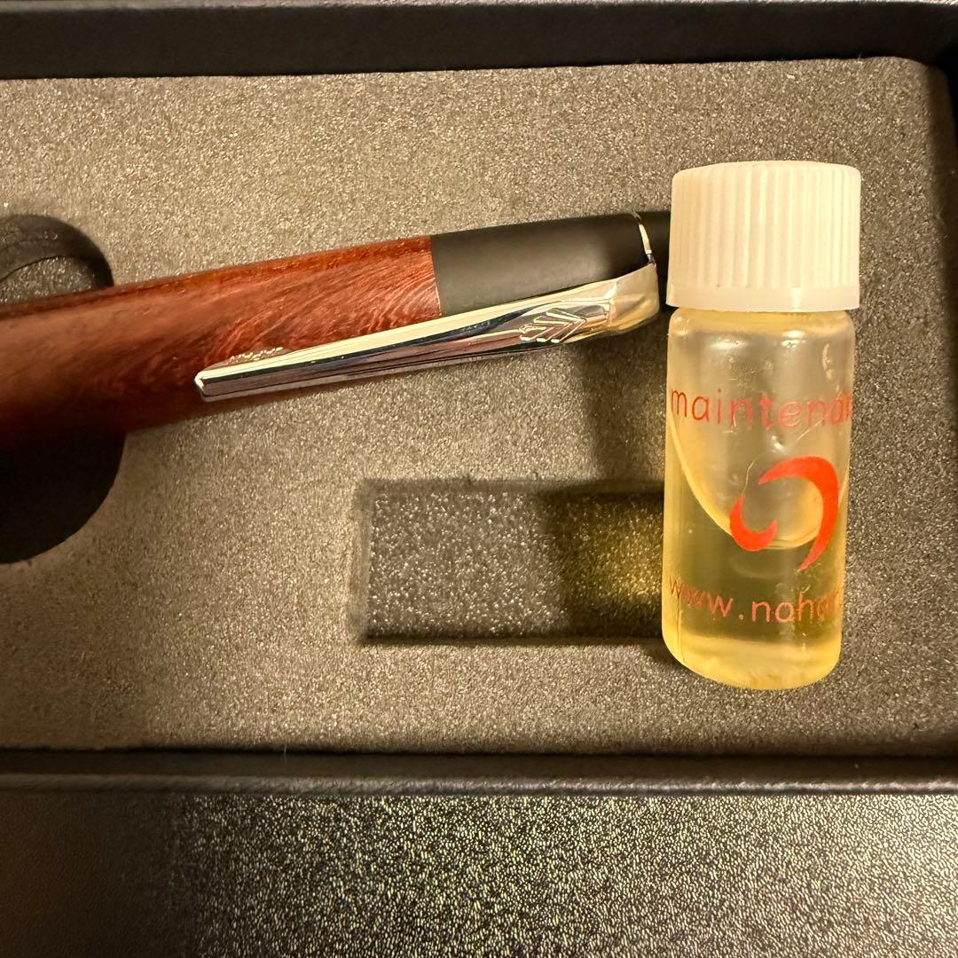 【新品未使用】野原工芸 スタンダードボールペン　シルバー　紅木